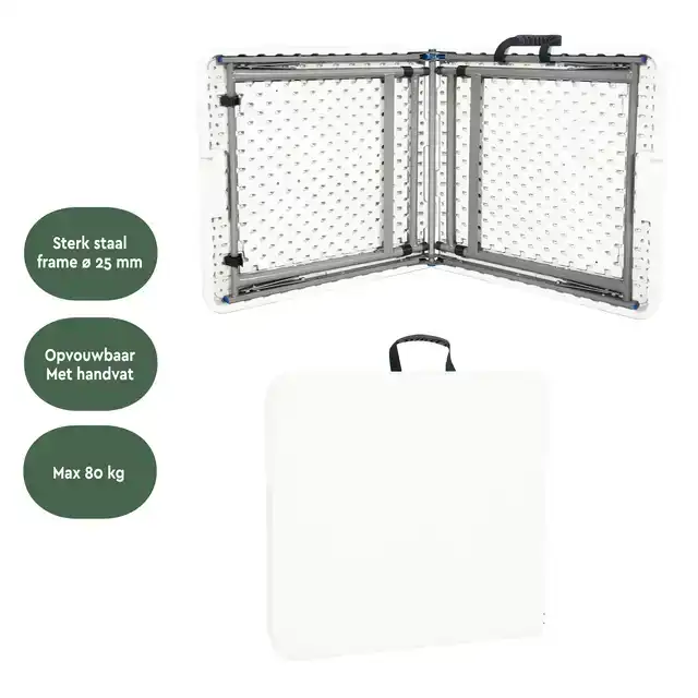 VOUWTAFEL BRASQ 120X60X74CM FC120 WIT