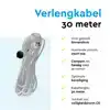 VERLENGKABEL BRASQ 30M WIT