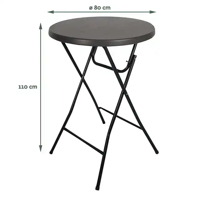 STATAFEL BRASQ 80CM BT100 ZWART