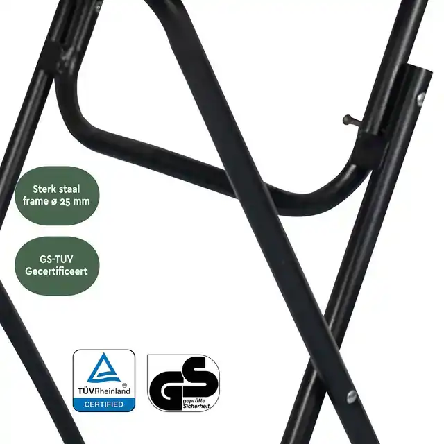 STATAFEL BRASQ 80CM BT100 ZWART