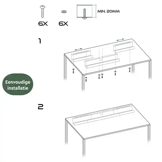 KABELGOOT BRASQ VERSTELBAAR 75-150CM