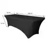 TAFELROK BRASQ 183X76X74CM ZWART