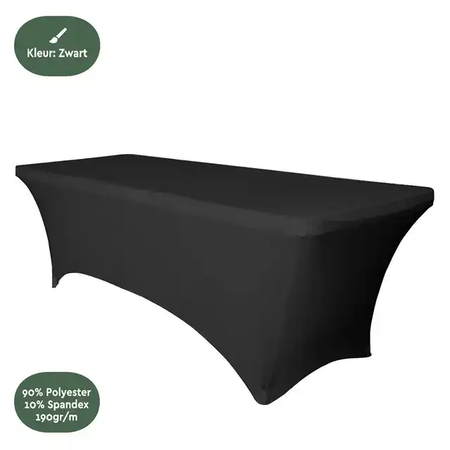 TAFELROK BRASQ 183X76X74CM ZWART