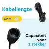 VERLENGKABEL BRASQ 30M ZWART