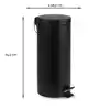 AFVALBAK BRASQ PEDAALEMMER 30 LITER
