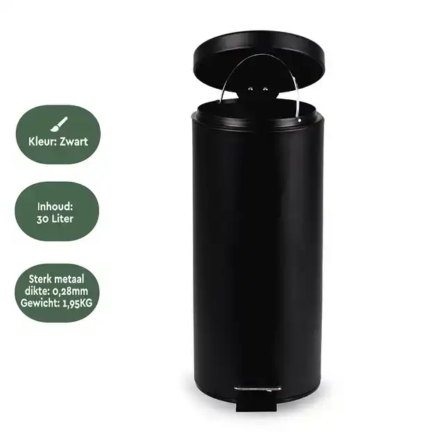 AFVALBAK BRASQ PEDAALEMMER 30 LITER