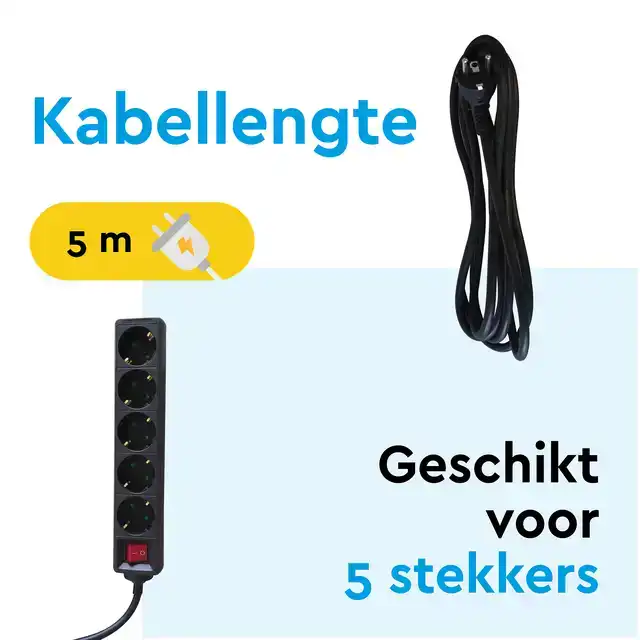 STEKKERDOOS BRASQ 5 VOUDIG 5 METER
