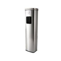 AFVALBAK MET ASBAK BRASQ 20 LITER AT400