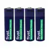 BATTERIJ TRUST USB-C OPLAADBAAR AA 4