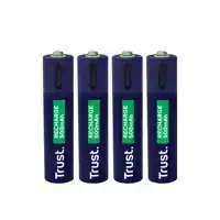 BATTERIJ TRUST USB-C OPLAADBAAR AAA 4