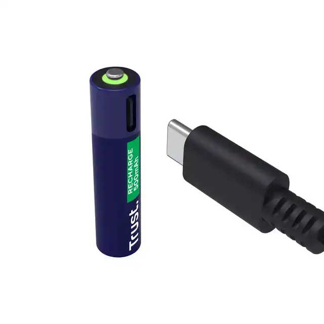 BATTERIJ TRUST USB-C OPLAADBAAR AAA 4