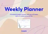 PLANNER BREPOLS WEEKLY PLANNER A4 7D/1P