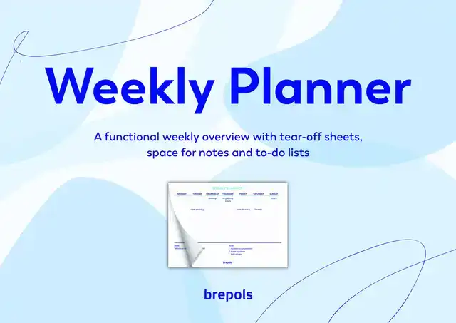 PLANNER BREPOLS WEEKLY PLANNER A4 7D/1P
