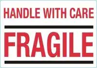 WAARSCHUWINGSETIKET HANDLE WITH CARE