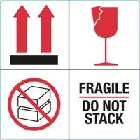 WAARSCHUWINGSETIKET FRAGILE DO NOT