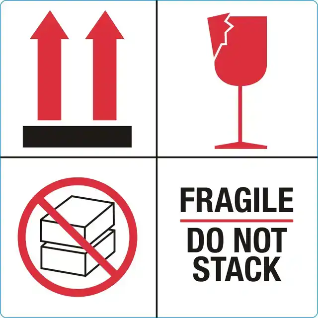 WAARSCHUWINGSETIKET FRAGILE DO NOT