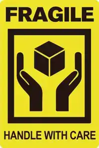 WAARSCHUWINGSETIKET FRAGILE/HANDLE WITH