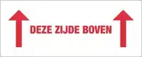 WAARSCHUWINGSETIKET DEZE ZIJDE BOVEN
