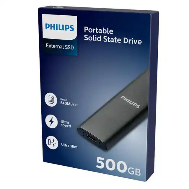 PHILIPS EXTERNAL SSD 500 GB ULTRA SPEED