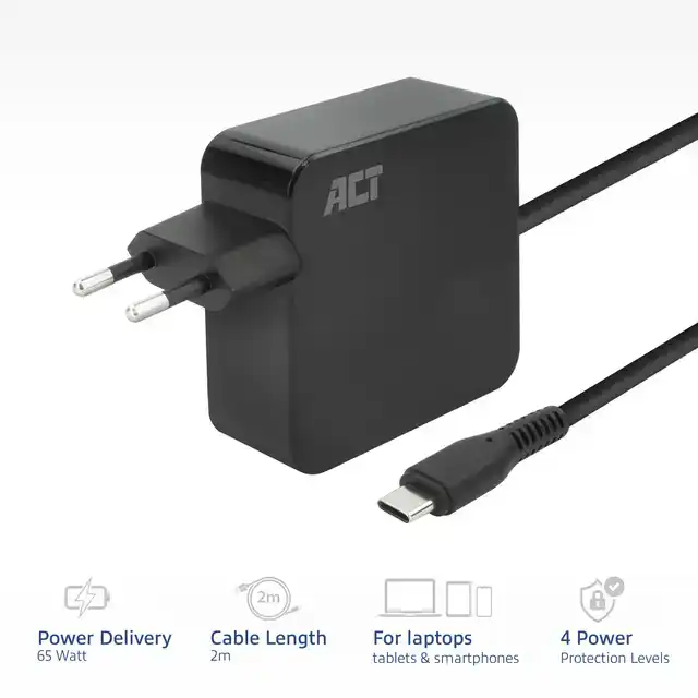USB-C LAPTOPLADER 65W MET POWER