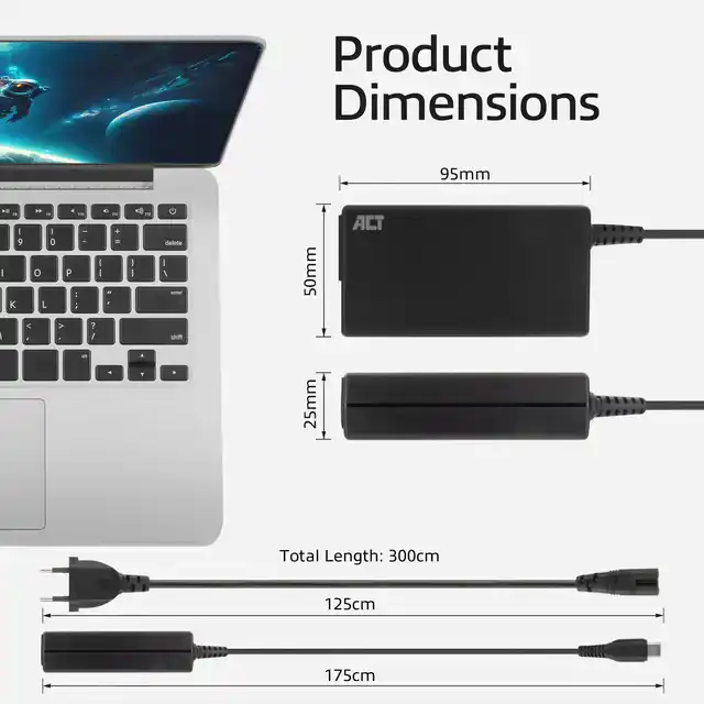 USB-C LAPTOPLADER MET POWER DELIVERY