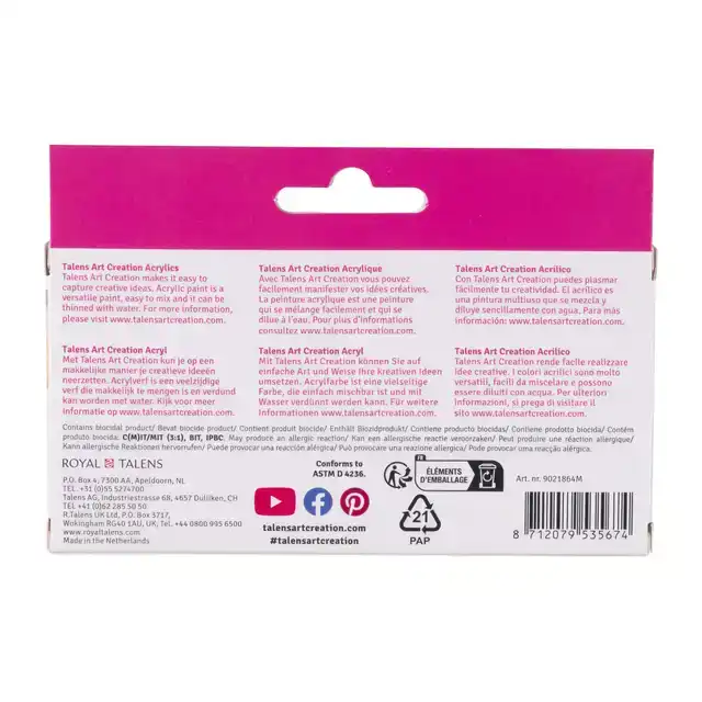 ACRYLVERF TALENS ART CREATION SET 6
