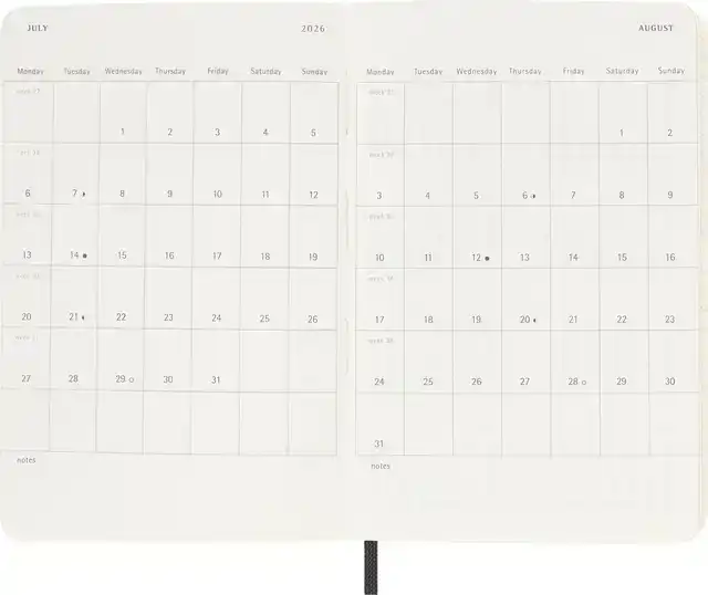 AGENDA 2026 MSK PLAN WEEK 7D/1P POCKET