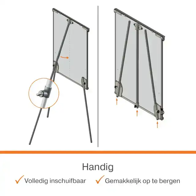 FLIPOVER NOBO PREMIUM PLUS STAAL