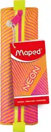 ETUI MAPED NEON ROND ORANJE ROZE
