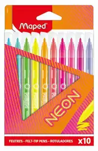 VILTSTIFT MAPED NEON SET 10 KLEUREN