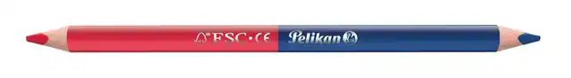 POTLOOD PELIKAN 3MM ROOD/BLAUW