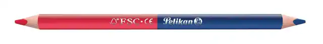 POTLOOD PELIKAN 3MM 2ST ROOD/BLAUW
