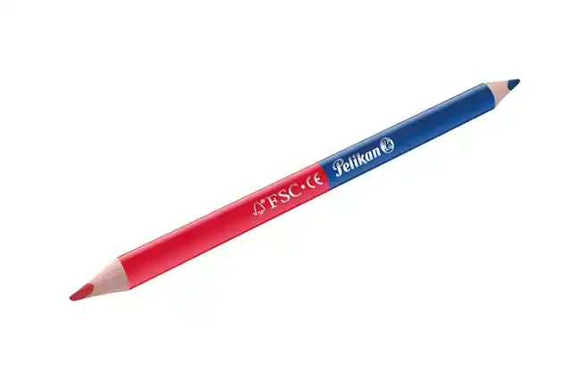 POTLOOD PELIKAN 3MM 2ST ROOD/BLAUW