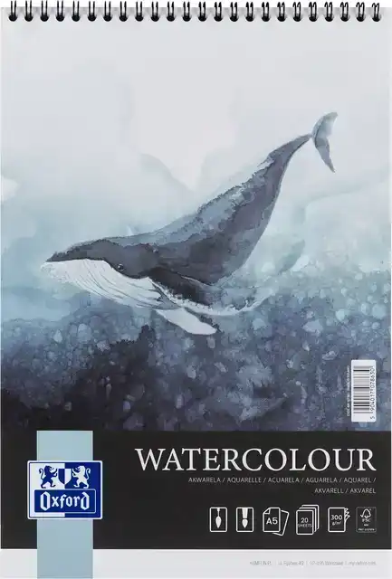 AQUARELBLOK OXFORD WATERCOL A5 20V