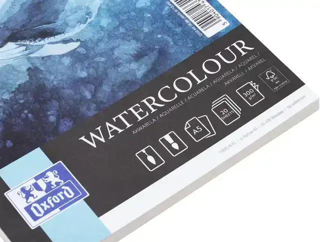 AQUARELBLOK OXFORD WATERCOL A5 20V