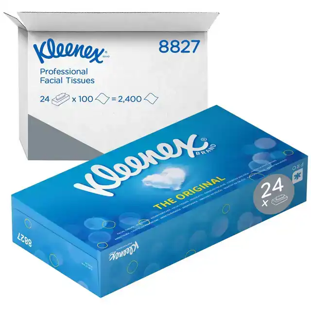FACIAL TISSUES KLEENEX 2LAAGS 100 VEL
