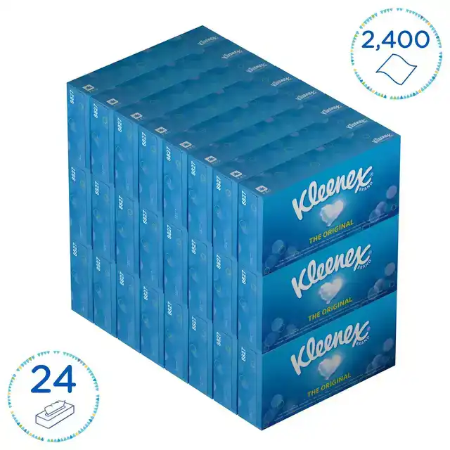 FACIAL TISSUES KLEENEX 2LAAGS 100 VEL