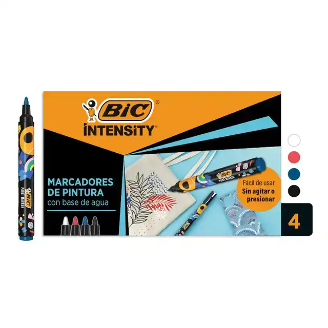 PAINTMARKER BIC INTENSITY ASSORTI 4
