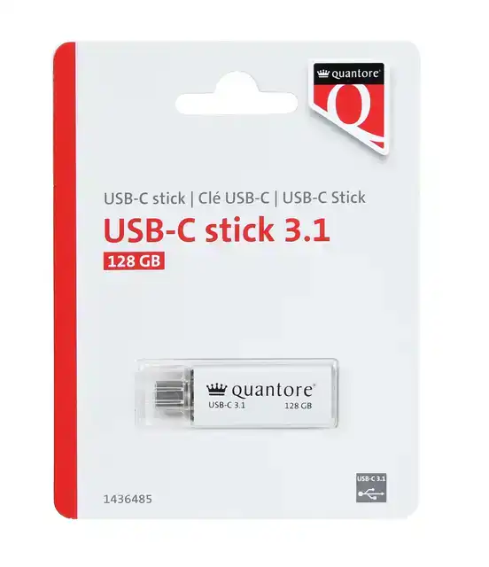 USB STICK 3.1 QUANTORE USB-C 128GB