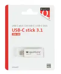 USB-STICK QUANTORE USB-C 256GB 3.1