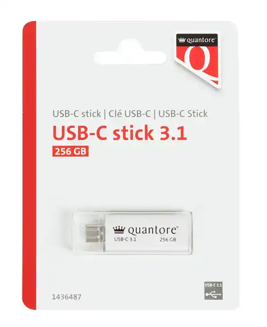 USB-STICK QUANTORE USB-C 256GB 3.1