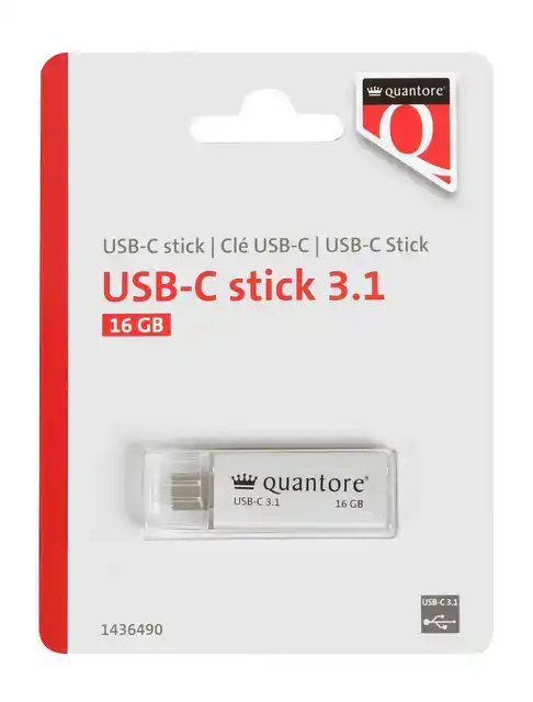USB STICK 3.1 QUANTORE USB-C 16GB