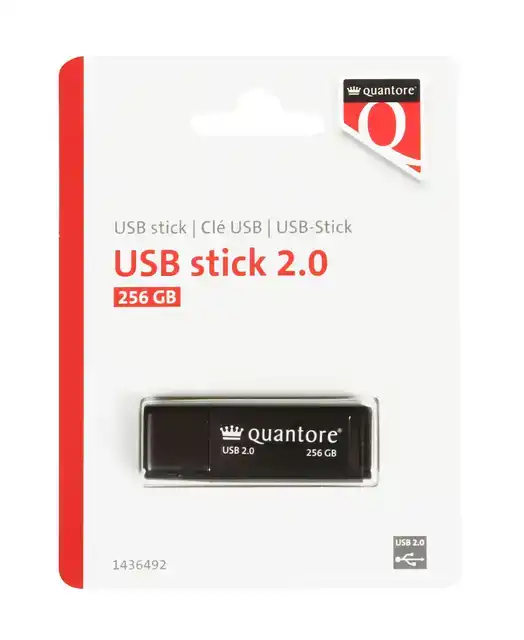 USB STICK 2.0 QUANTORE USB-A 256GB