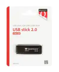 USB-STICK QUANTORE 256GB 2.0 ZWART