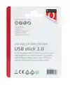 USB STICK 2.0 QUANTORE USB-A 64GB ZWART
