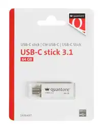 USB-STICK QUANTORE USB-C 64GB 3.1