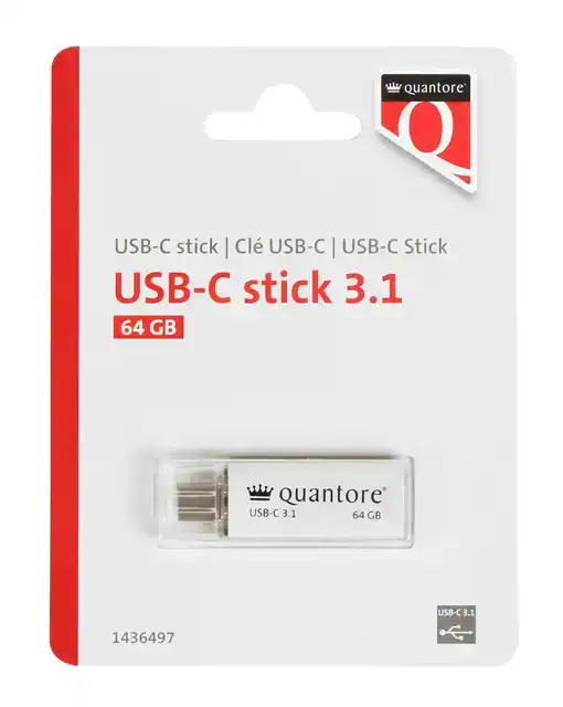 USB-STICK QUANTORE USB-C 64GB 3.1