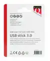 USB STICK 3.0 QUANTORE USB-A 64GB ZWART