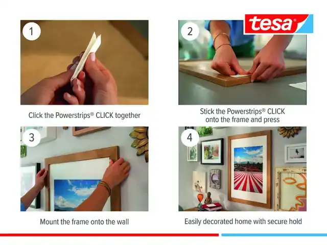 KLEEFSTIP TESAÂ POWERSTRIPSÂ CLICK