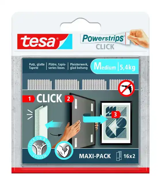 KLEEFSTIP TESAÂ POWERSTRIPSÂ CLICK